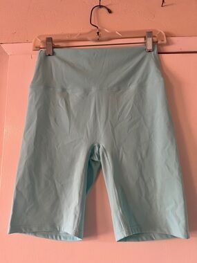 Lululemon Light Aqua Blue Women’s High-Waist Bike Shorts